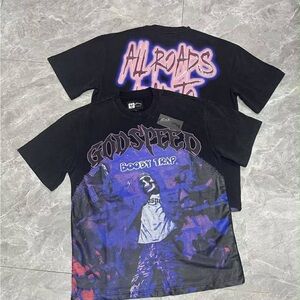 Graphic Tee - Black and Purple